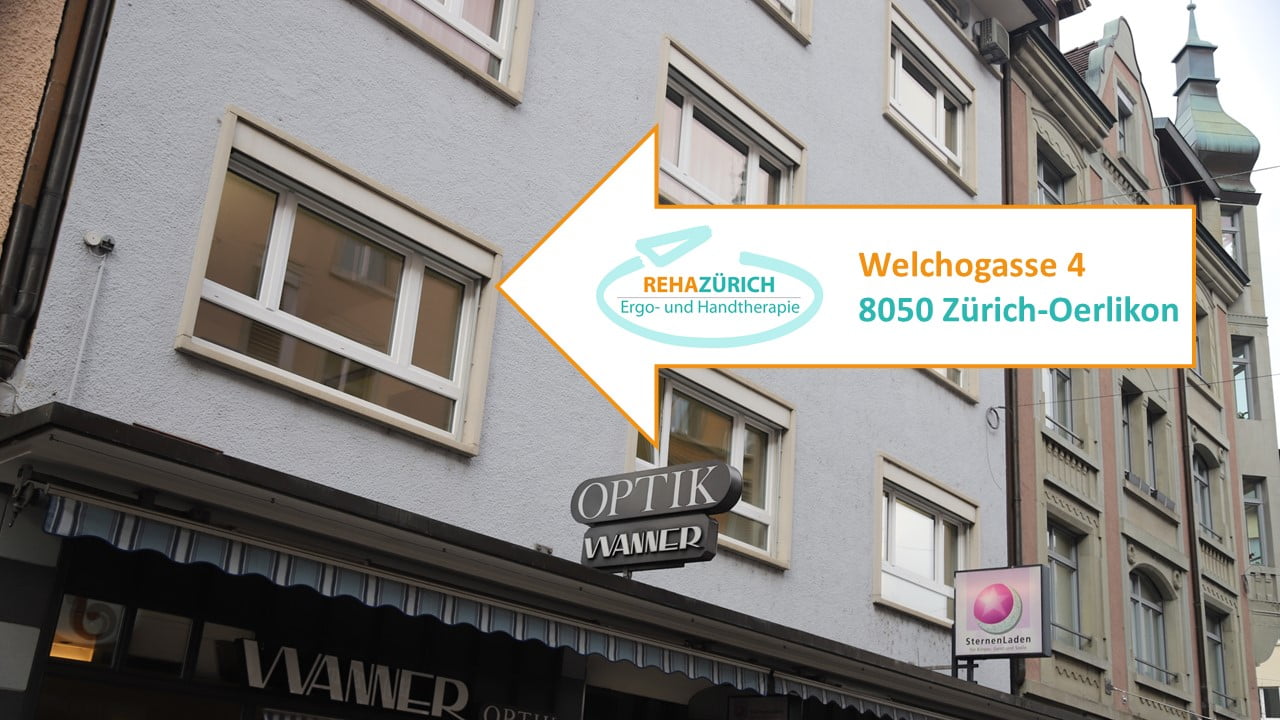 ergotherapie reha zuerich praxis im haus von wanner optik an der welchogasse 4 in zuerich oerlikon